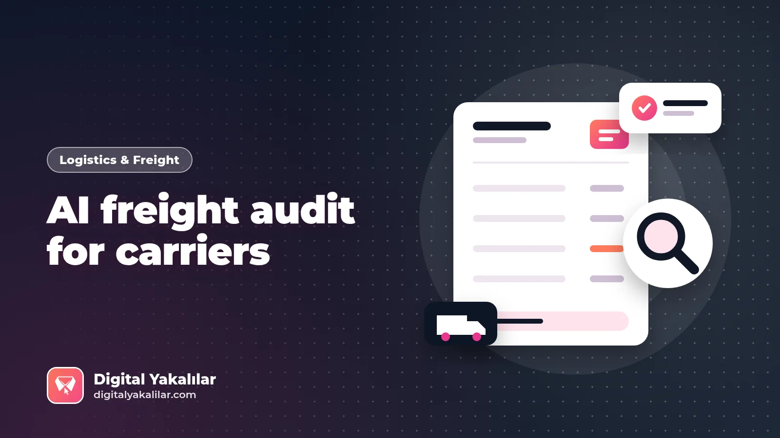 AI freight audit and shipment tracking with AI operators, cover image
